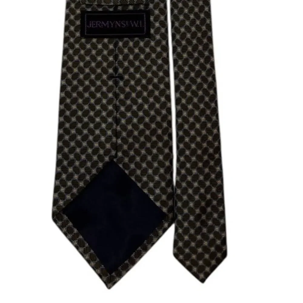 JERMYN ST. W.I. 100% Silk Oval Print Men's Tie